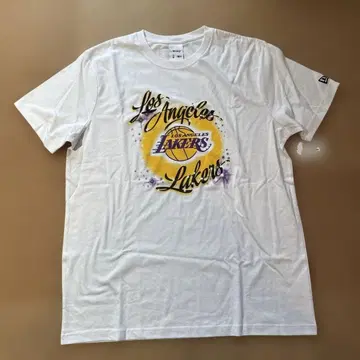 뉴에라 아웨이크 T셔츠 레이커스 화이트 XL 미사용