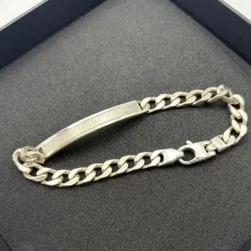 빈티지 실버 925 키헤이 ID 팔찌 이탈리아 19cm 은제