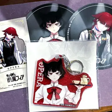 마계의 전당! 이루마 군 오페라 애니메이트 카페 아크릴 키링 코스터 특전