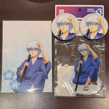 은혼 사카타 긴토키 베이스 야드 도쿄 캔뱃지 아크릴 스탠드 엽서