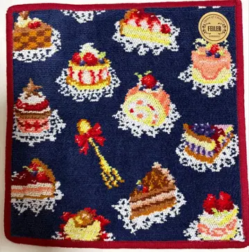 미사용 새상품 페이 FEILER 파티스리 손수건 LOVERARY