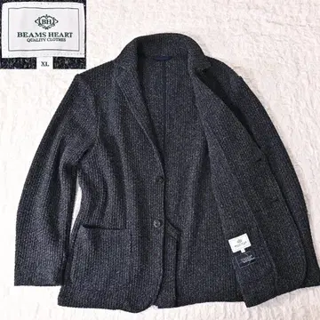 W1 남성 XL BEAMS HEART 니트 자켓