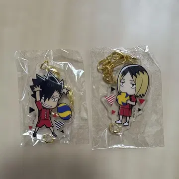 하이큐 쿠로 켄마 아크릴 키링 2개 세트