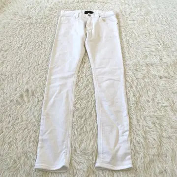 나노 유니버스 x 하시모토 준 화이트 데님 S 스트레치 슬림