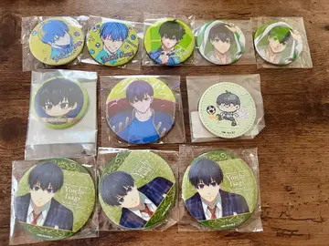 블루 록 이사기 요이치 캔뱃지 10개 가죽 배지 1개 세트