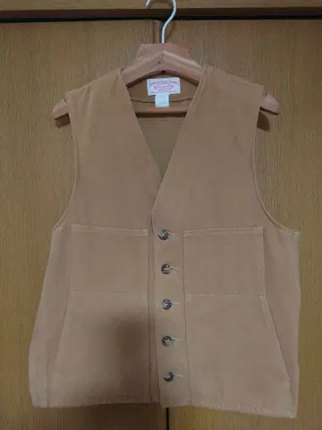 C.C. Filson 베이지 베스트 38 사이즈