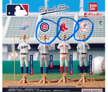 MLB 캡슐 토르소 마네킹 3세트