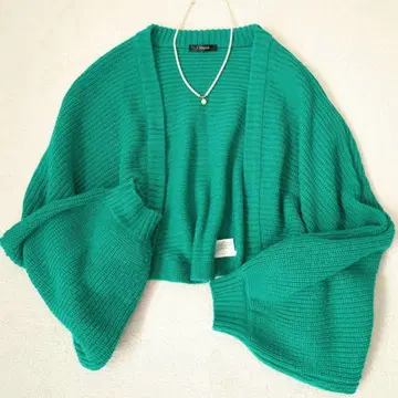 레스포와르 숏 가디건 볼레로 와이드 슬리브 Y2K 한국 F