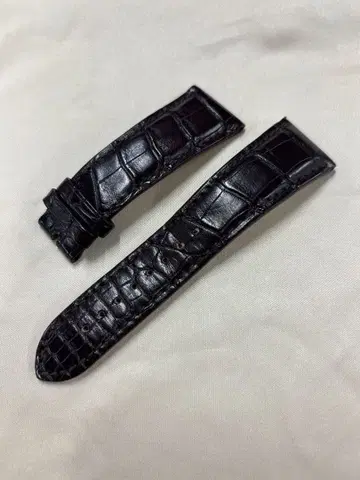 불가리 24mm 악어 가죽 벨트 남성용 손목시계 브라운