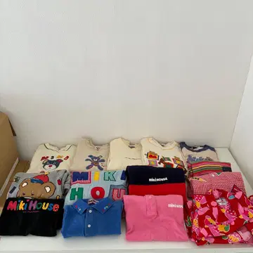 미키하우스 구제 의류 여성용 남성용 겸용 맨투맨 피케 셔츠 묶음 판매