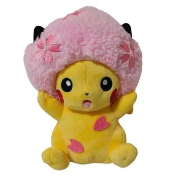 벚꽃 아프로 피카츄 포켓몬 센터 도쿄 DX 1주년 봉제 인형