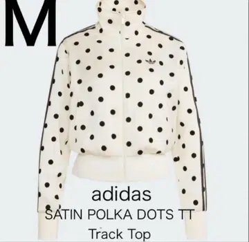 adidas 새틴 도트 TT 트랙탑 M 사이즈 폴카 도트 트랙 자켓