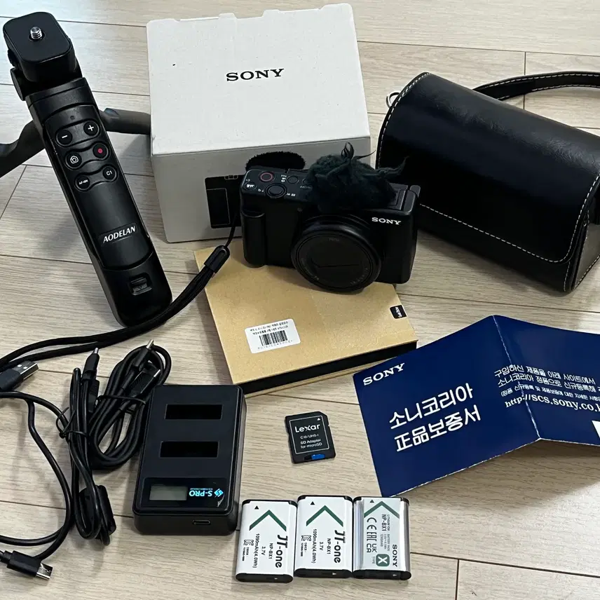 소니 SONY ZV-1M2 브이로그 카메라 블랙 풀박스+슈팅그립 판매