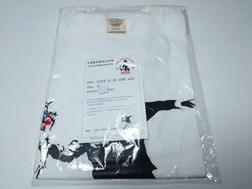 300장 한정판 반시 WCP 플라워 봄버 자수 T셔츠 화이트