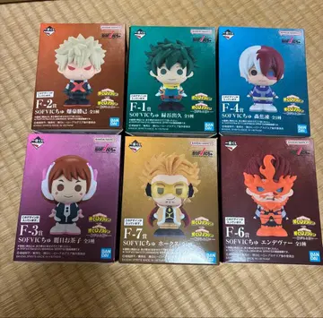 제일복권 히로아카 -이어지는 마음- F상 SOFVIC 피규어 6체 세트