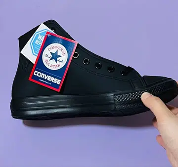 새상품 컨버스 올스타 레인 발수 블랙 25.5 박스 포함