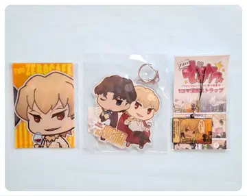 Fate/Zero 제로카페 길가메쉬 아크릴 키링 굿즈 3개 세트