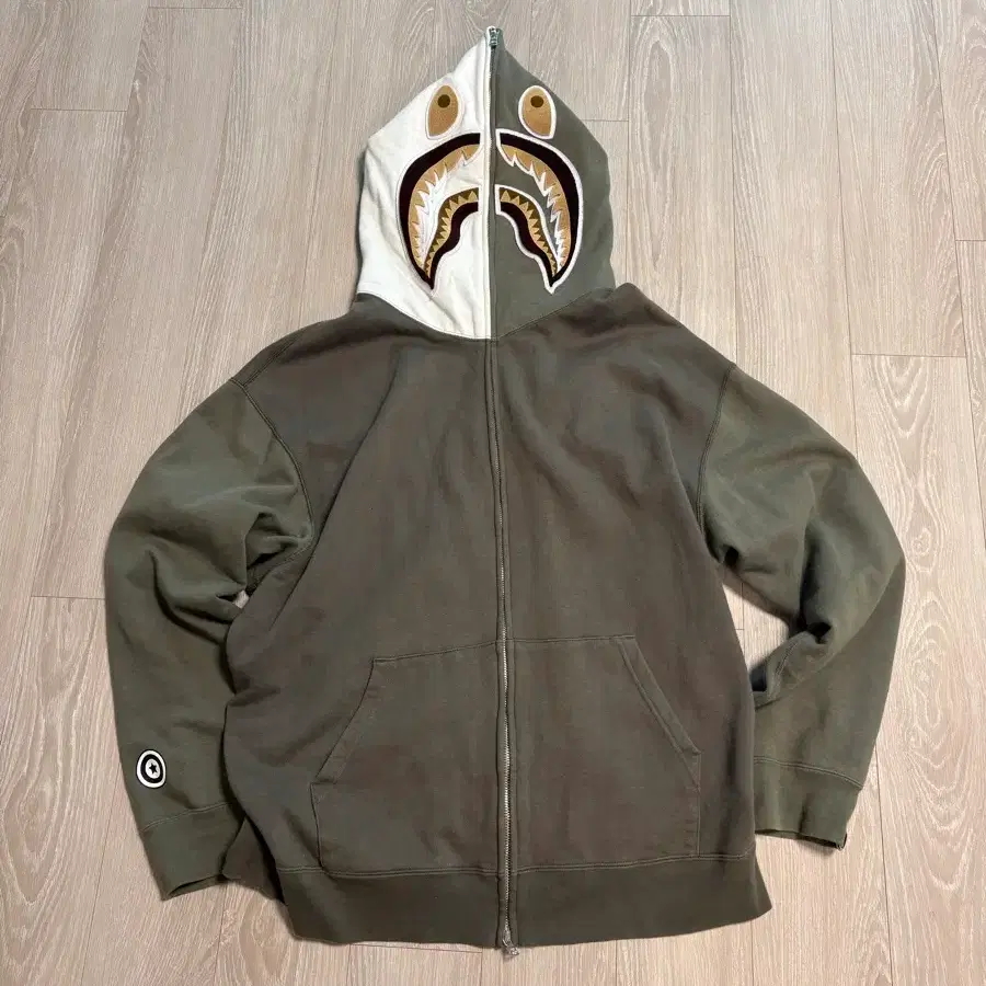 vape shark jacket A BATHING APE Color Camo Shark Full Zip Hoodie