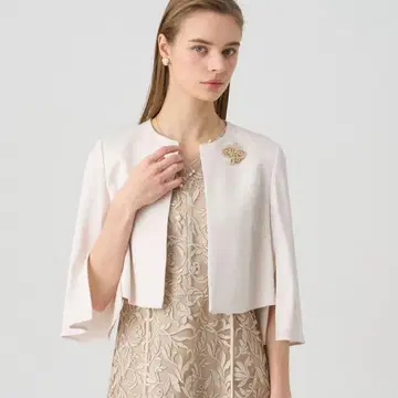 ANAYI 트리아세 새틴 볼레로 자켓
