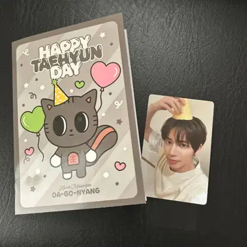 TXT 태현 다고냥 생일 트레이딩 카드 메시지 카드
