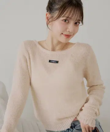 Chico 라메 시어 컴팩트 니트