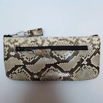 금직 장지갑 W 지퍼 화이트 블랙 광택 대특가