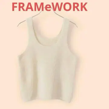 FRAMeWORK 코튼 나일론 퍼 탱크 베스트