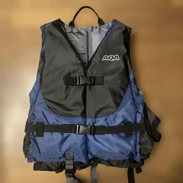 AQA 구명 조끼 블랙 블루 성인용