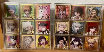 단간론파 희노애락 스퀘어 캔뱃지 18개