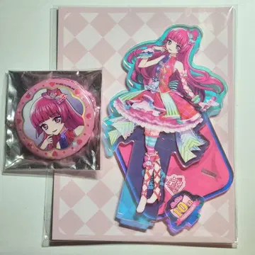 프리파라 한국 10주년 캔뱃지 홀로그램 아크릴 스탠드 소피