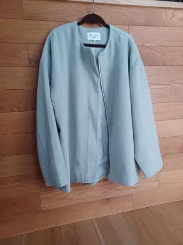 새상품급 사만사 모스모스 노카라 자켓 코트 스프링 코트 니트