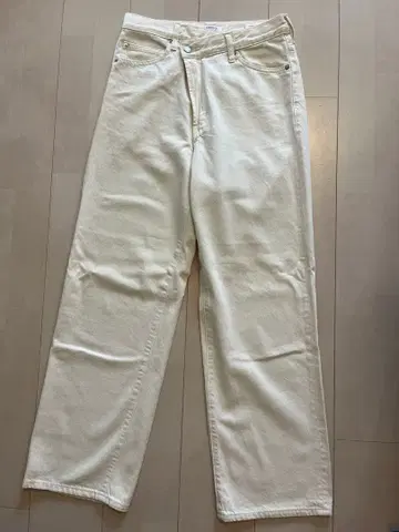 로리즈팜 아지메 데님 팬츠 화이트 LOWRYS FARM