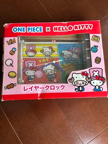 미사용 새상품! 원피스 x 헬로키티 시계 레이어 클락