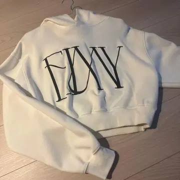 eimy istoire 로고 본딩 후디 화이트