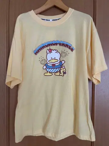 택 포함 새상품 오리 페클 룸웨어 T셔츠 M 사이즈 숏팬츠 L 사이즈