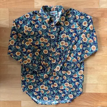 90's STRAIGHT DOWN C.C 해바라기 셔츠 S 사이즈