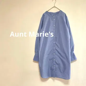 앤트마리스 Aunt Marie's 2way 소매 볼륨 블라우스 블루F