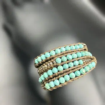 CHAN LUU 챈 루 랩 팔찌 터콰이즈 실버925