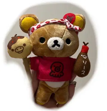 리락쿠마 스토어 간사이 한정판 걸이 봉제 인형 키 참 타코야키 마스코트