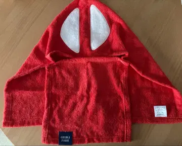 지브리 파크 한정판 모노노케 마을 산 머리 장식 아시타카 후드 타월