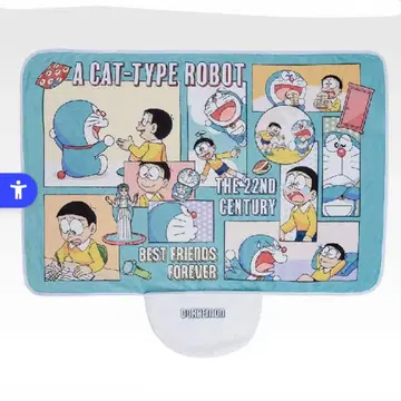 도라에몽 제일복권 B상 수납 포켓 포함 담요 약 90cm