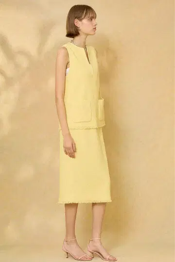 ANAYI 아나이 컬얀 트위드 상의 스커트 셋업