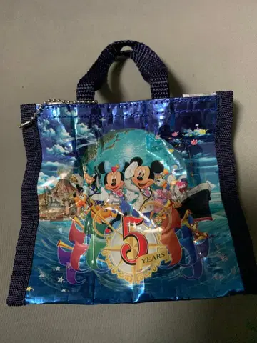 TDS 25주년 디즈니씨 캡슐 토이 미니 쇼핑백, 5주년