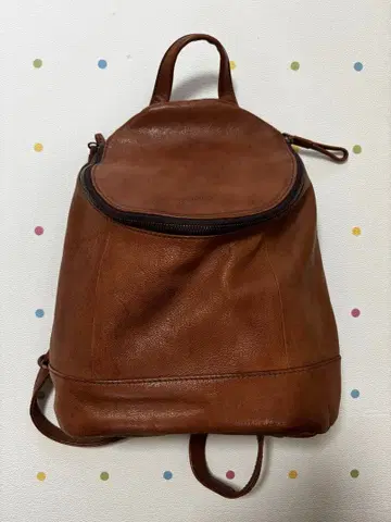 겐텐 브라운 가죽 백팩