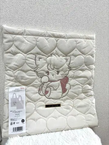 mikko 하트 퀼팅 토트백 무스