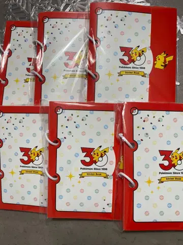 포켓몬 30주년 피카츄 A5 노트 6권 세트