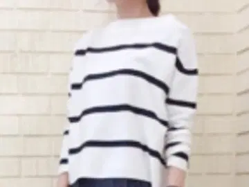 UNTITLED 새상품급 코튼 니트 보더