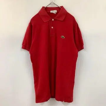 LACOSTE 프레라코 70s 피케 셔츠 레드 프랑스제 빈티지