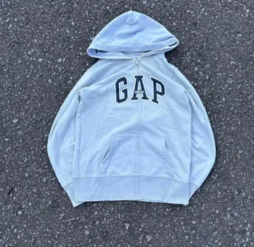 GAP 풀 집업 후드티 XS 라이트 그레이