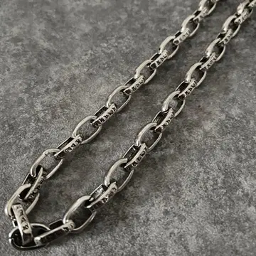 멕시칸 주얼리 실버 페이퍼 체인 목걸이 빈티지